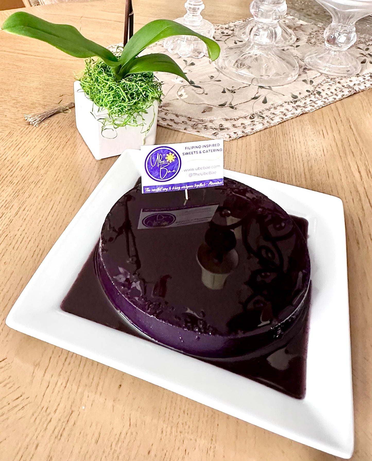 Ube Flan (10+ Servings)