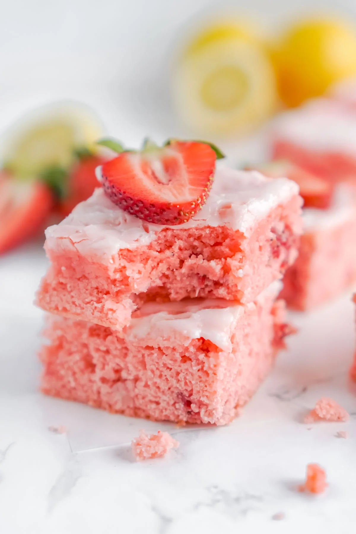 Strawberry Mochi Cakes