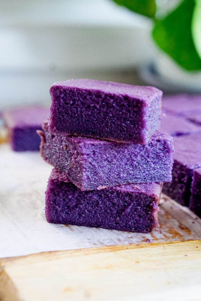Ube Mochi Cakes