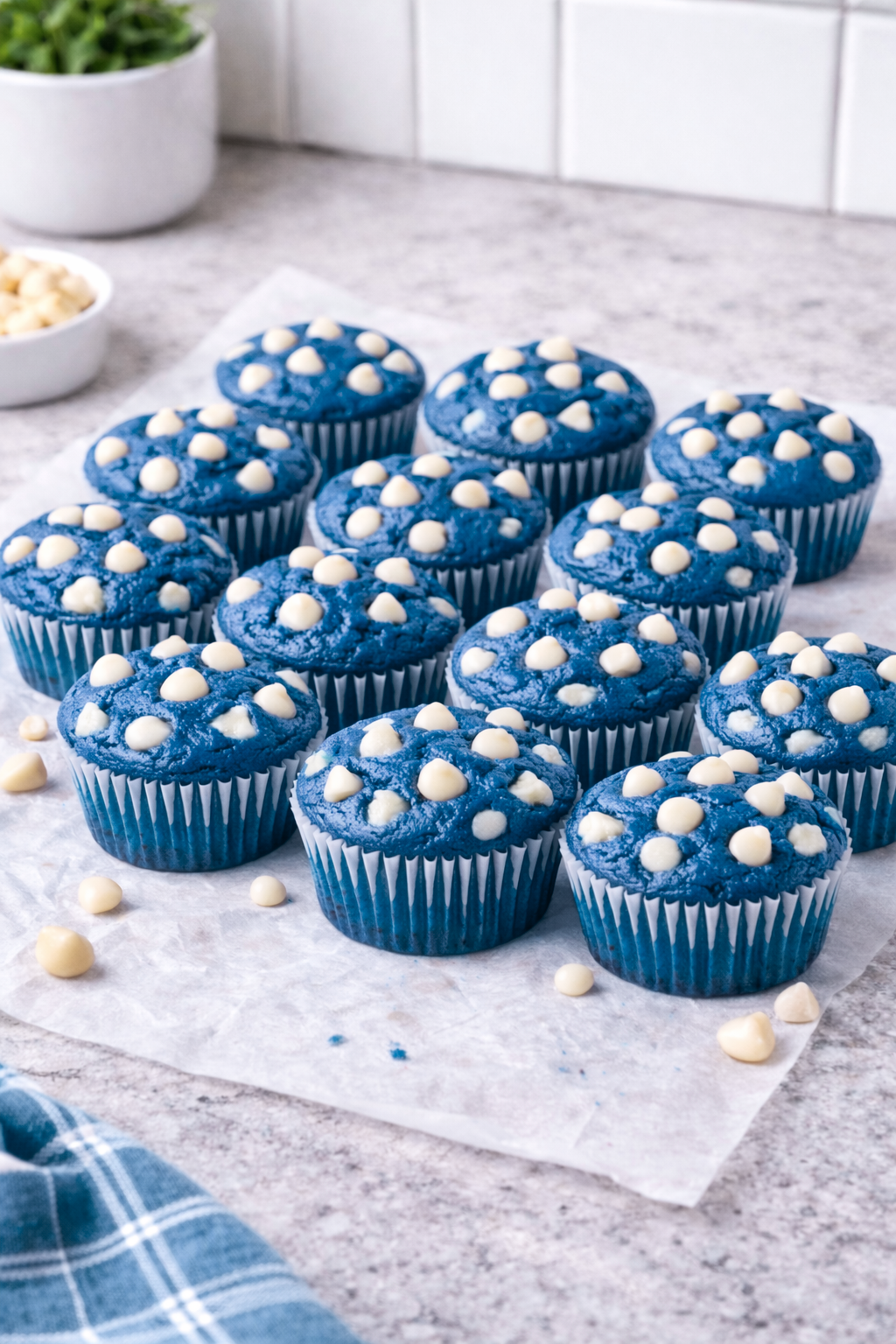 Blue Matcha (12 Mini Muffins)