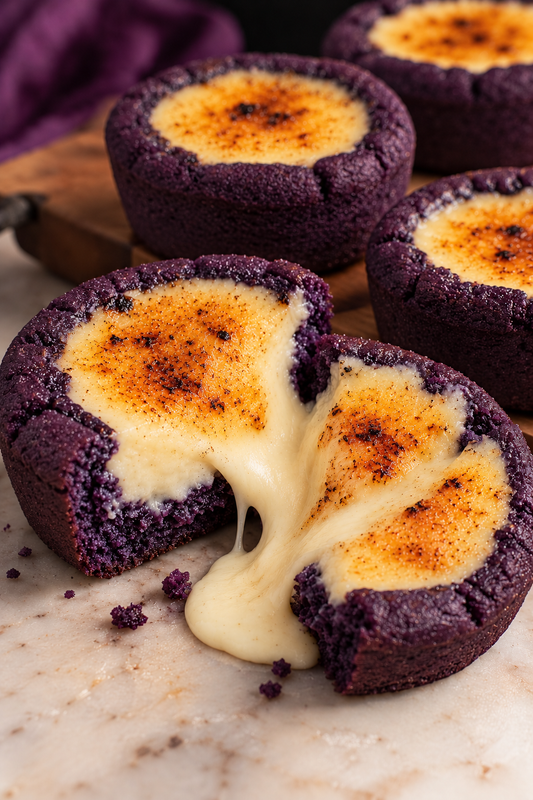 Ube Cookie Crème Brûlée
