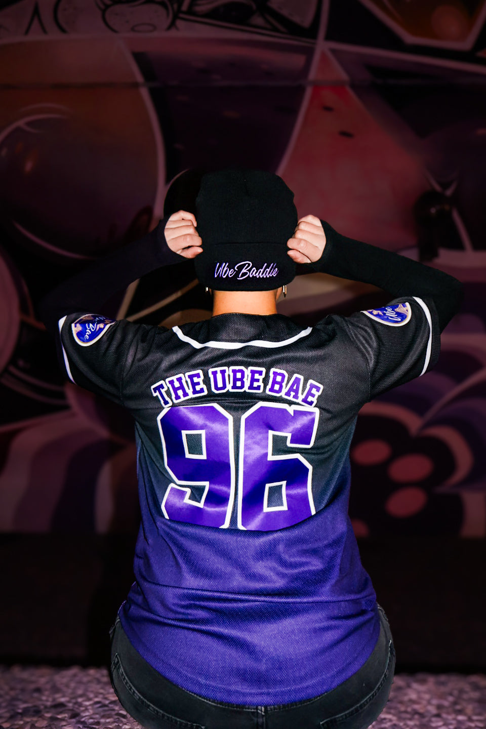 Ube Baddie Beanie (Black)