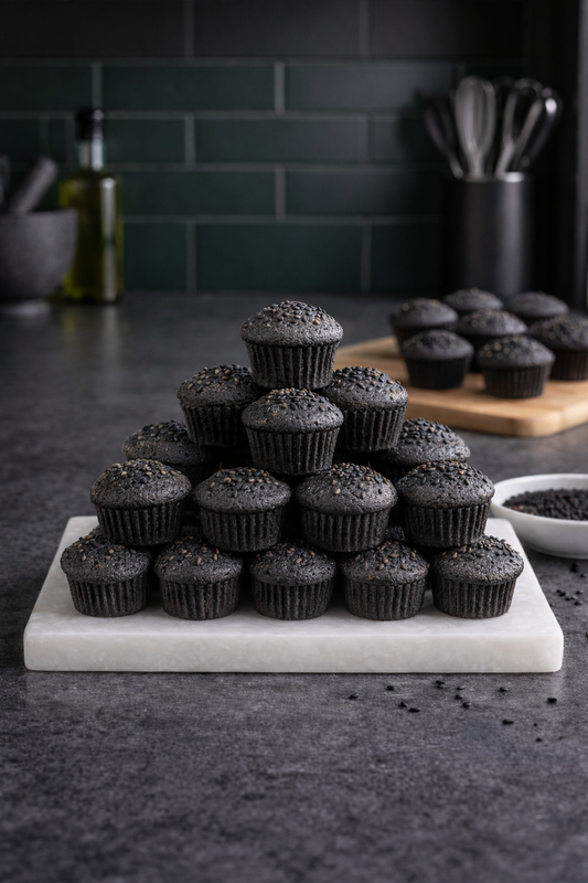 Black Sesame (12 Mini Muffins)